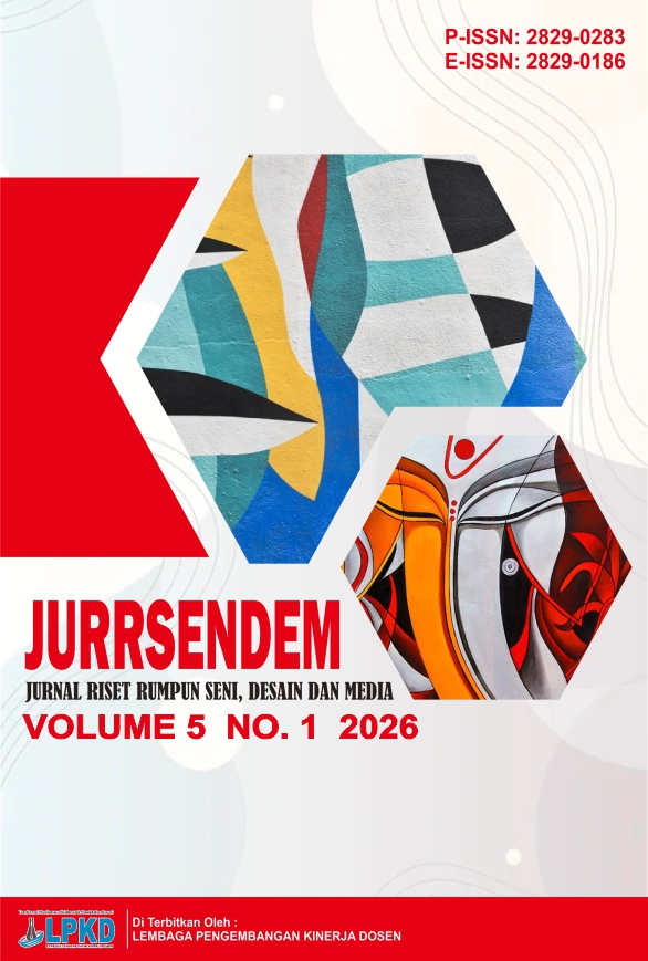 					View Vol. 5 No. 1 (2026): April : Jurnal Riset Rumpun Seni, Desain dan Media
				