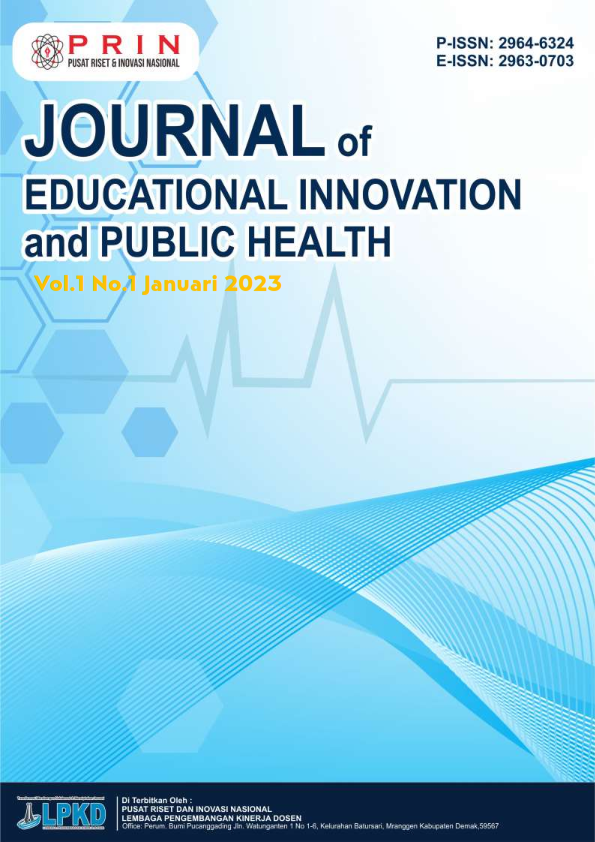 					View Vol. 1 No. 1 (2023): Januari : Journal of Educational Innovation and Public Health
				